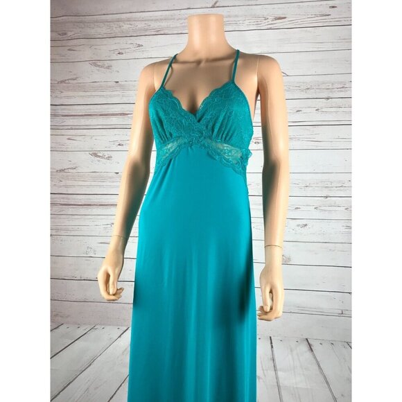 INC Chemise Full Length Nightgown, Tropical Green NWT XS - Picture 8 of 11